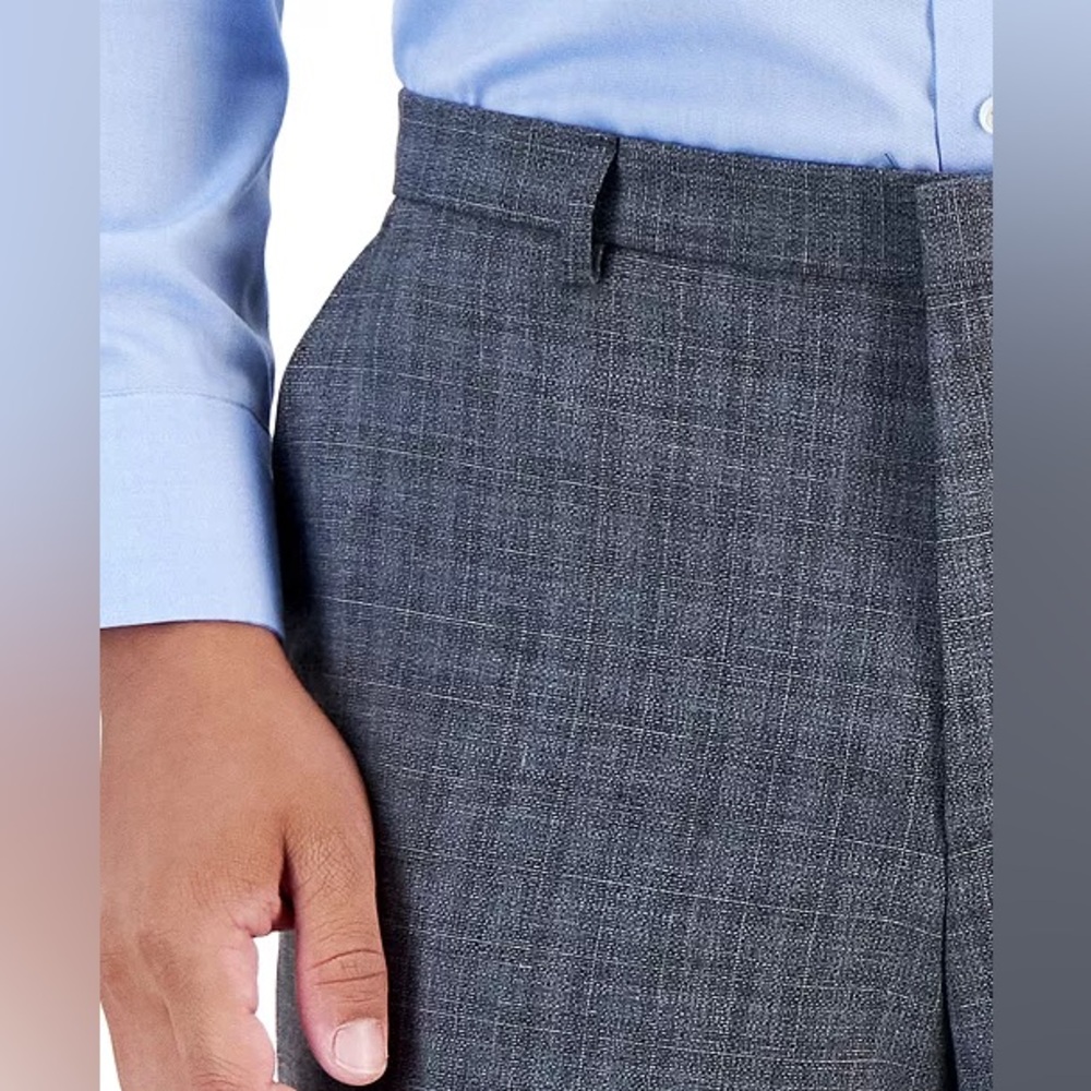 HUGO BY HUGO BOSS Men's Wool Blend Modern-Fit Check Suit Separate Pant 38R NWT - Picture 5 of 7